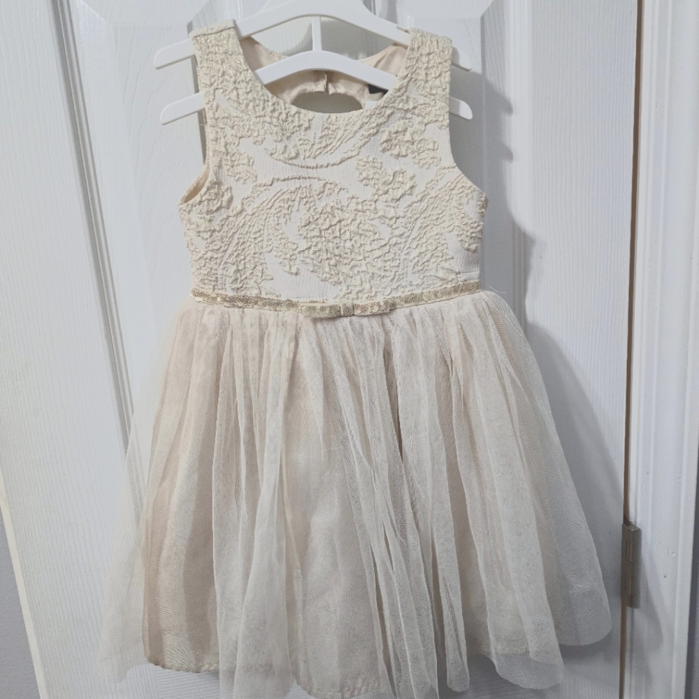 Zenzi Champagne Tulle dress size 4T